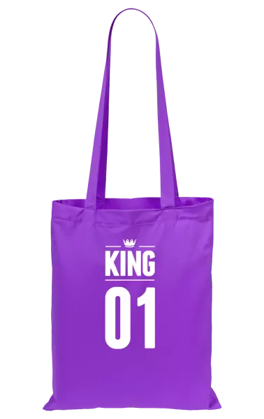 Látková taška King s vlastním číslem