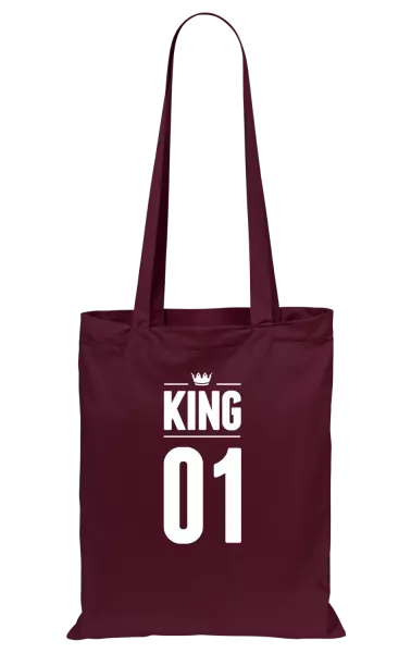 Látková taška King s vlastním číslem