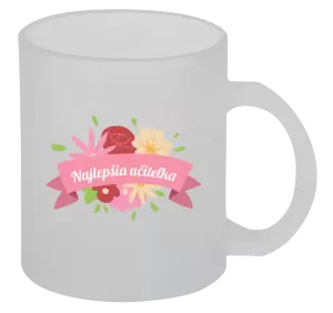 Hrnček Najlepšia učiteľka - farebné kvety