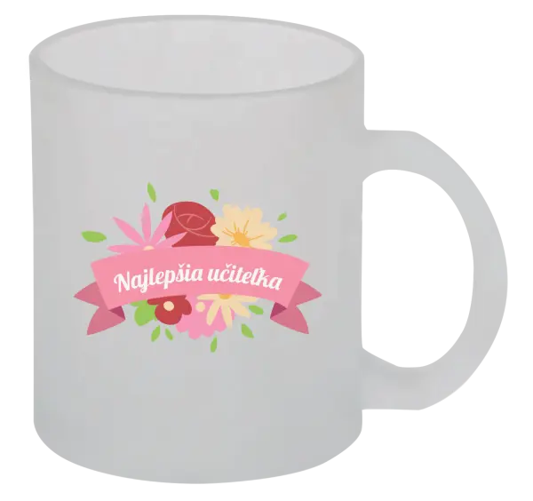 Hrnček Najlepšia učiteľka - farebné kvety