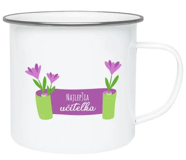 Plecháčik Najlepšia učiteľka - fialové kvety