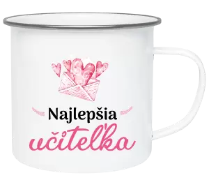 Plecháčik Najlepšia učiteľka - obálka so srdiečkom