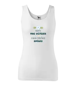 Dámske tielko Najlepšia učiteľka - online výučba - Meno