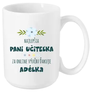 Hrnček Najlepšia učiteľka - online výučba - Meno