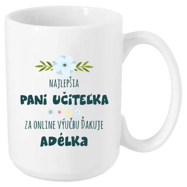 Hrnček Najlepšia učiteľka - online výučba - Meno
