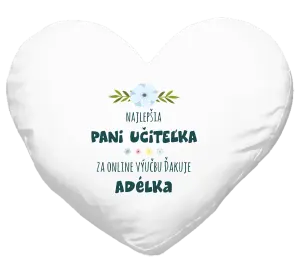 Vankúš Najlepšia učiteľka - online výučba - Meno