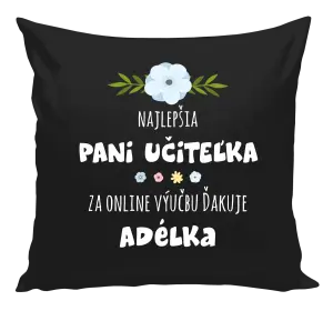 Vankúš Najlepšia učiteľka - online výučba - Meno