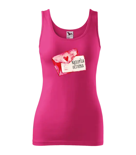 Dámske tielko Najlepšia učiteľka - prianie