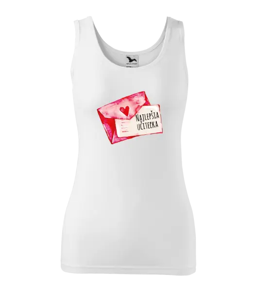 Dámske tielko Najlepšia učiteľka - prianie