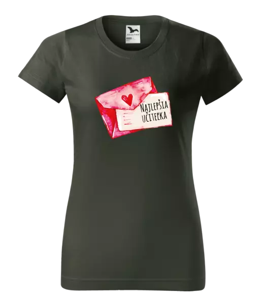 Dámske tričko Najlepšia učiteľka - prianie