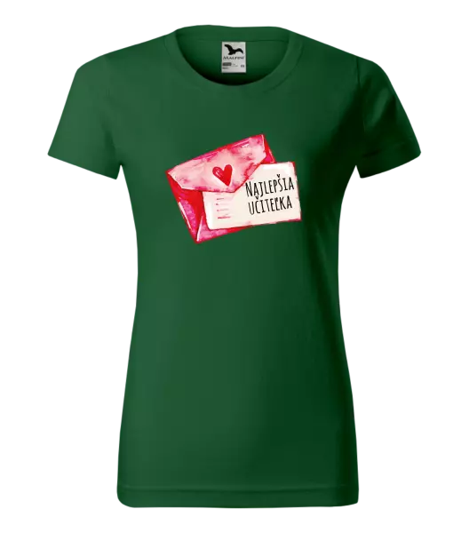 Dámske tričko Najlepšia učiteľka - prianie