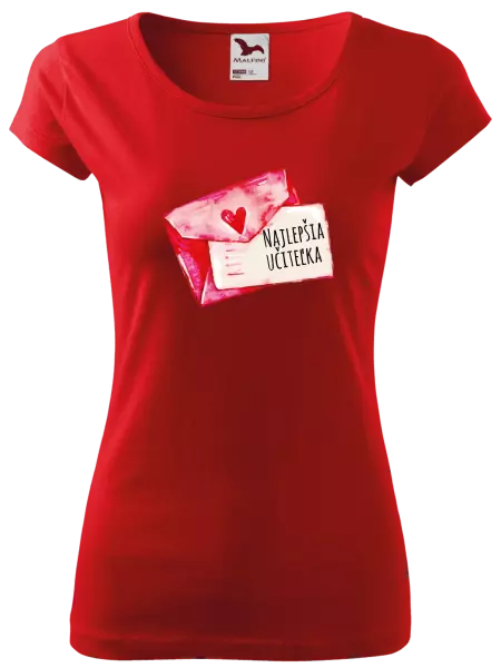 Dámske tričko Najlepšia učiteľka - prianie