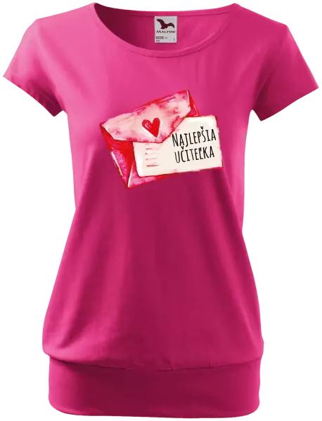 Dámske tričko Najlepšia učiteľka - prianie