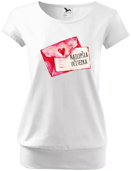 Dámske tričko Najlepšia učiteľka - prianie