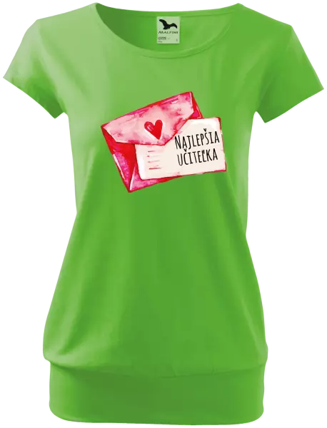 Dámske tričko Najlepšia učiteľka - prianie