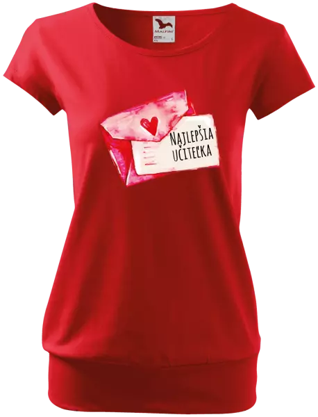 Dámske tričko Najlepšia učiteľka - prianie