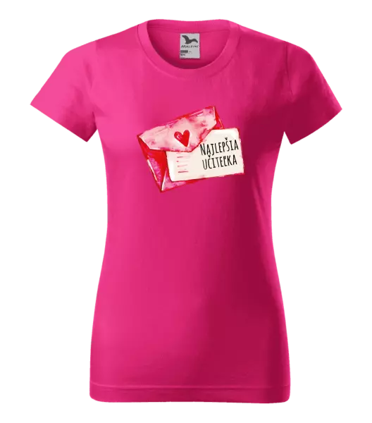 Dámske tričko Najlepšia učiteľka - prianie