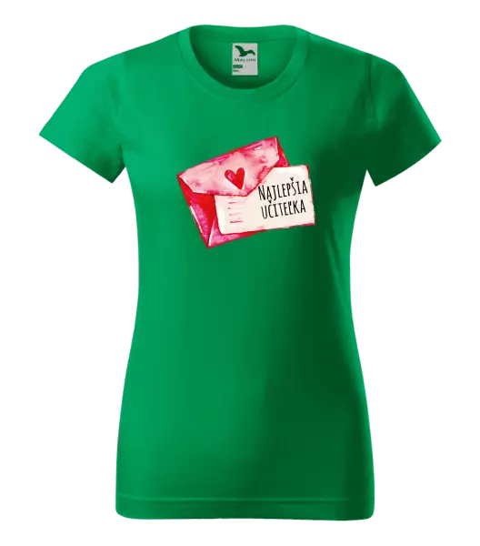 Dámske tričko Najlepšia učiteľka - prianie