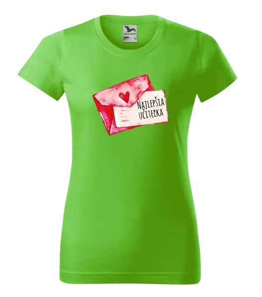 Dámske tričko Najlepšia učiteľka - prianie