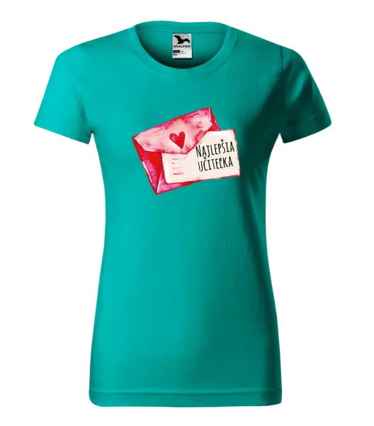 Dámske tričko Najlepšia učiteľka - prianie