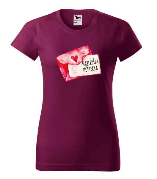 Dámske tričko Najlepšia učiteľka - prianie