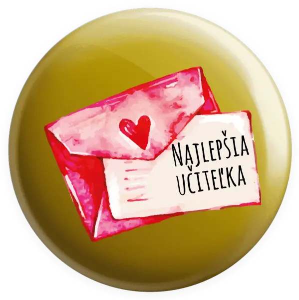 Placka Najlepšia učiteľka - prianie