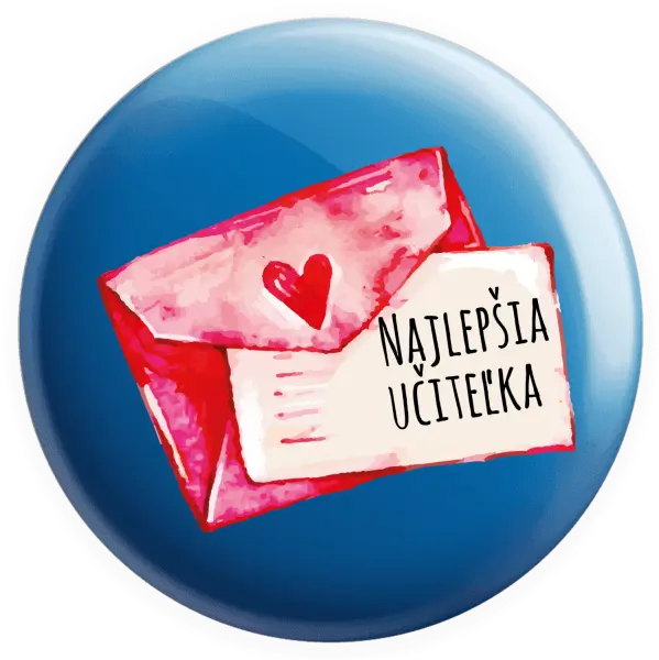 Placka Najlepšia učiteľka - prianie