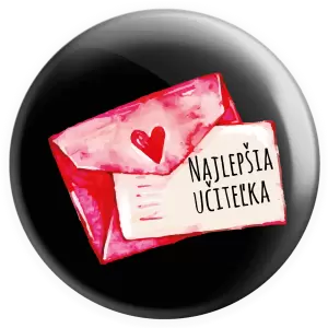 Placka Najlepšia učiteľka - prianie