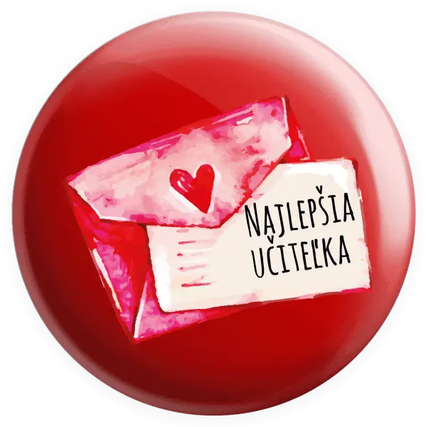 Placka Najlepšia učiteľka - prianie