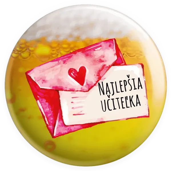 Placka Najlepšia učiteľka - prianie