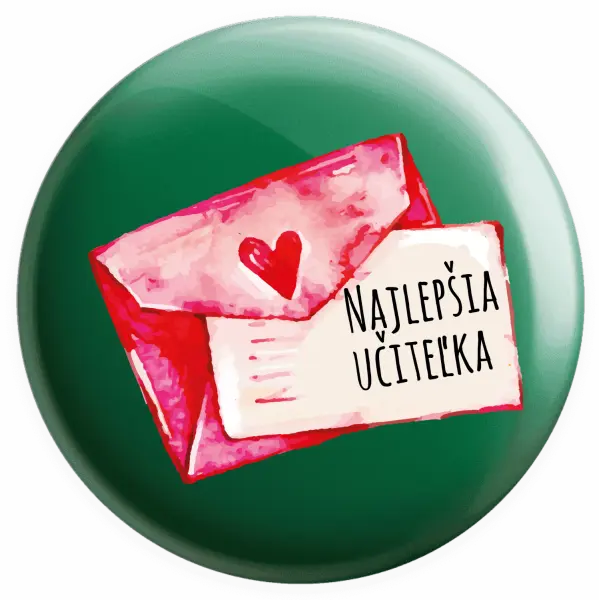 Placka Najlepšia učiteľka - prianie