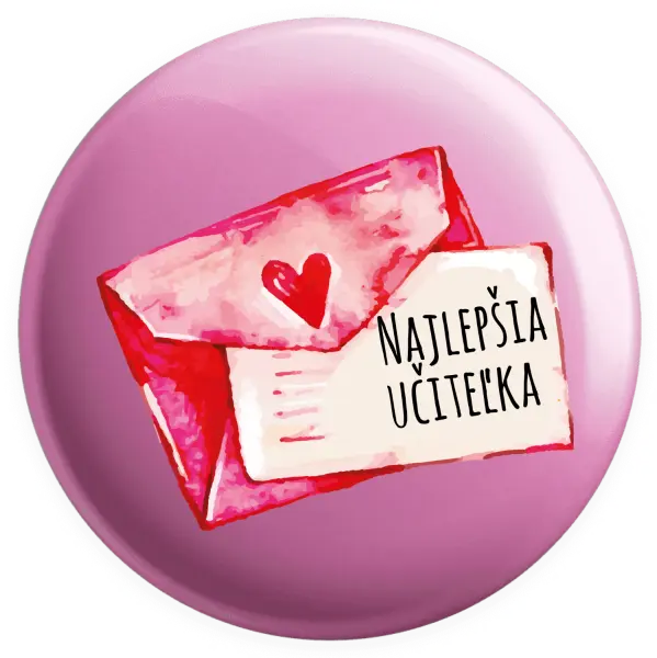 Placka Najlepšia učiteľka - prianie