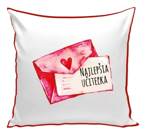 Vankúš Najlepšia učiteľka - prianie