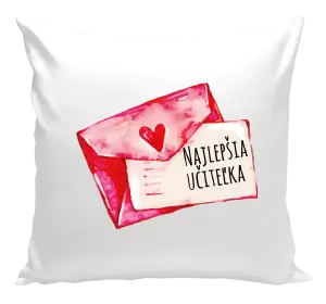 Vankúš Najlepšia učiteľka - prianie