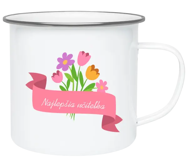 Plecháčik Najlepšia učiteľka - ružová stuha