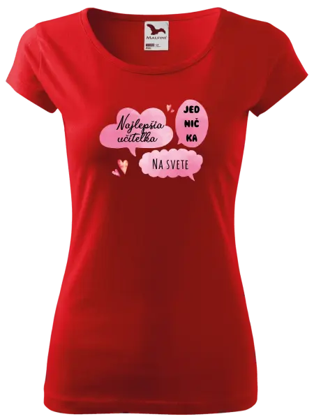 Dámske tričko Najlepšia učiteľka na svete 