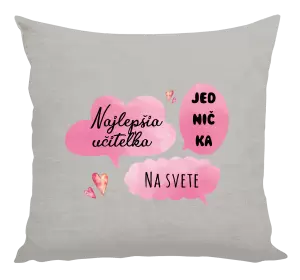 Vankúš Najlepšia učiteľka na svete 