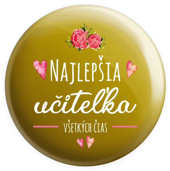 Placka Najlepšia učiteľka všetkých čias