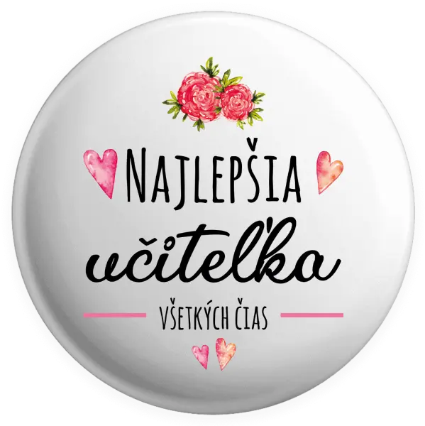 Placka Najlepšia učiteľka všetkých čias