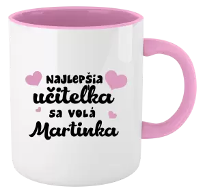 Hrnček  Najlepšia učiteľka sa volá - meno