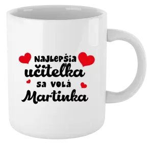 Hrnček Najlepšia učiteľka sa volá - meno