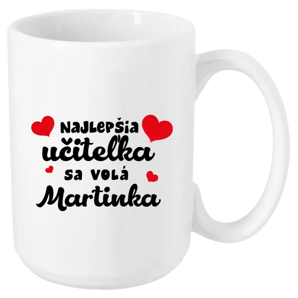 Hrnček Najlepšia učiteľka sa volá - meno