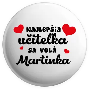 Placka Najlepšia učiteľka sa volá - meno