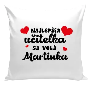 Vankúš Najlepšia učiteľka sa volá - meno