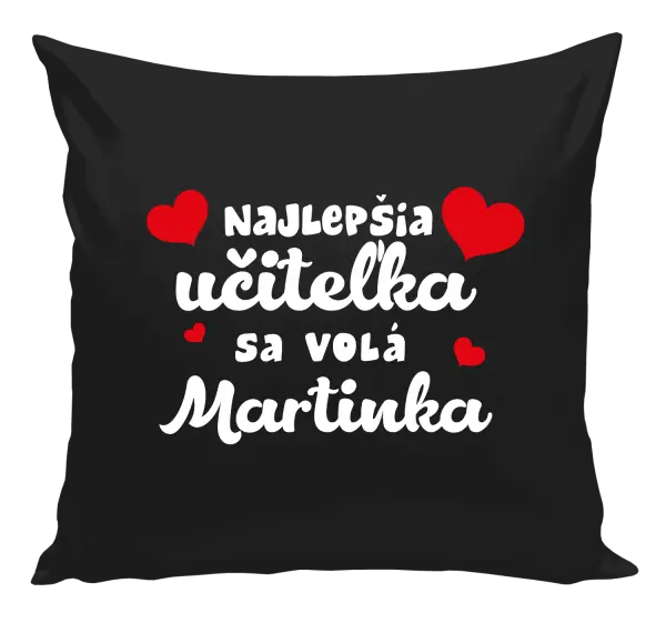 Vankúš Najlepšia učiteľka sa volá - meno