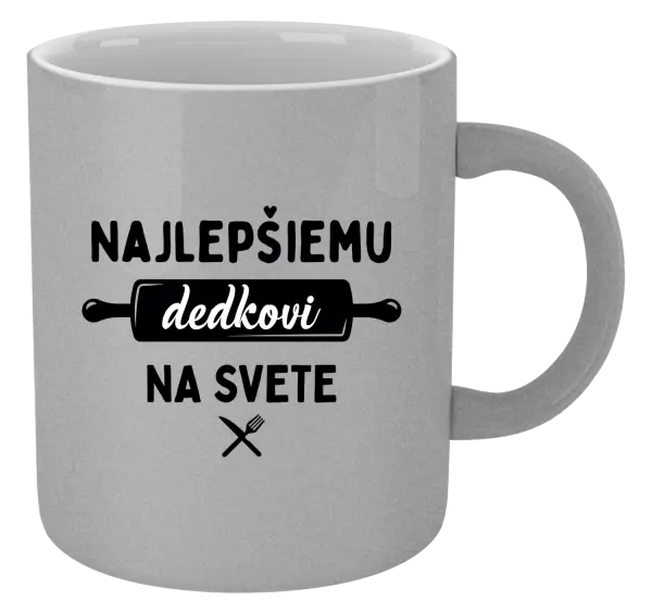 Hrnček metalický Najlepšiemu dedkovi na svete - valček