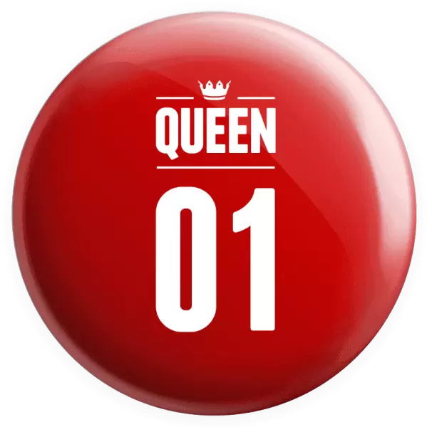 Placka Queen s vlastním číslem