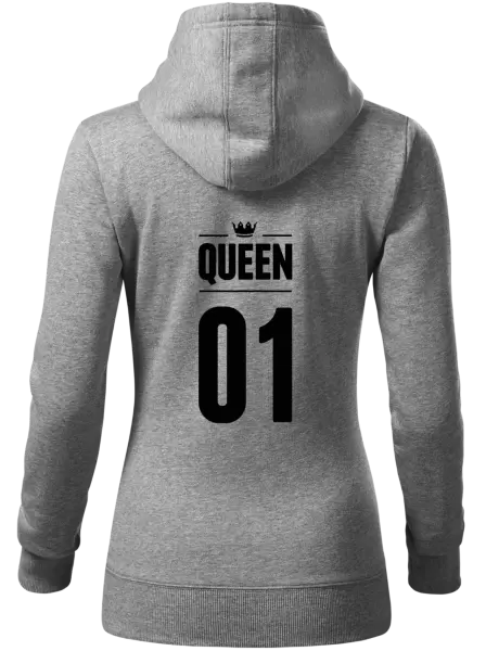 Dámská mikina Queen s vlastním číslem