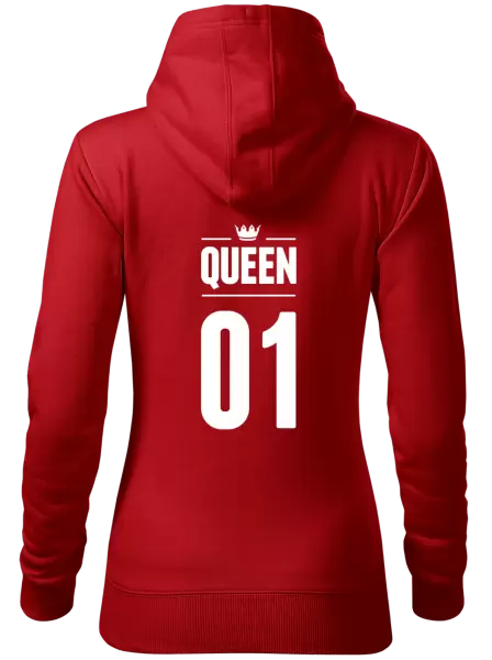 Dámská mikina Queen s vlastním číslem