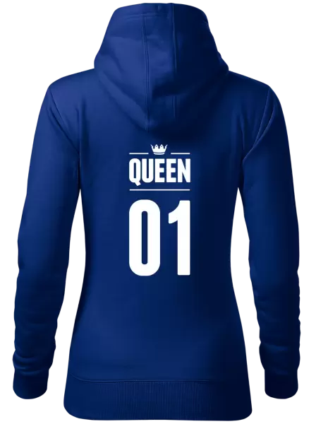 Dámská mikina Queen s vlastním číslem